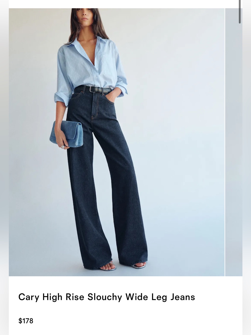 Reformation Cary High Rise Jeans In Ondine